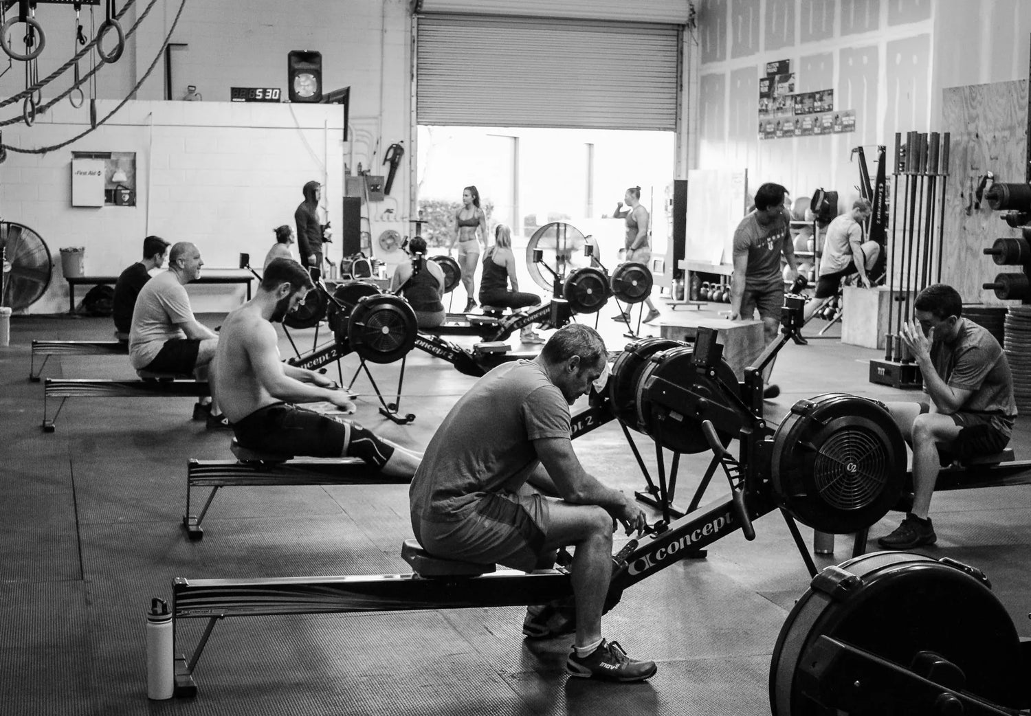 CrossFit Gym Members in Workout Class