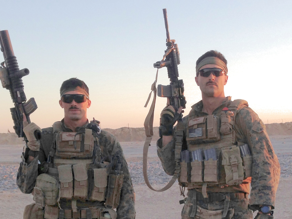 US Army men in combat