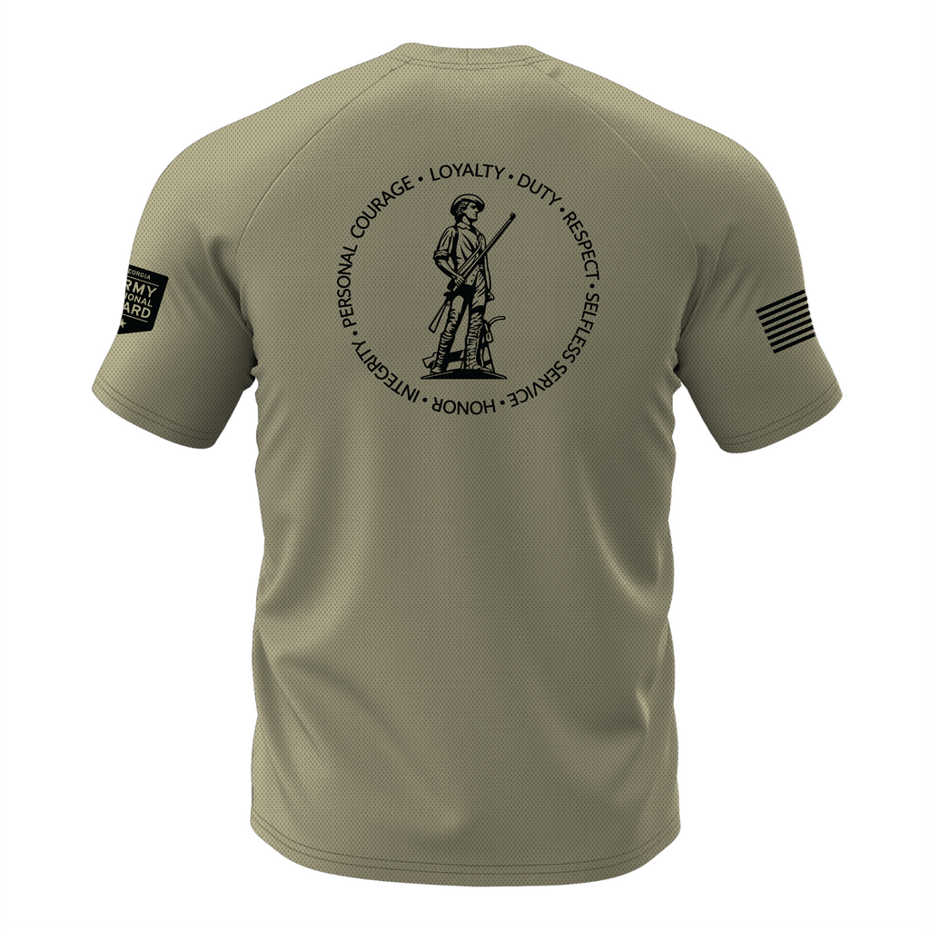 HHD 78th Troop Command  Men's Standard Performance SS Tee, Tan 499