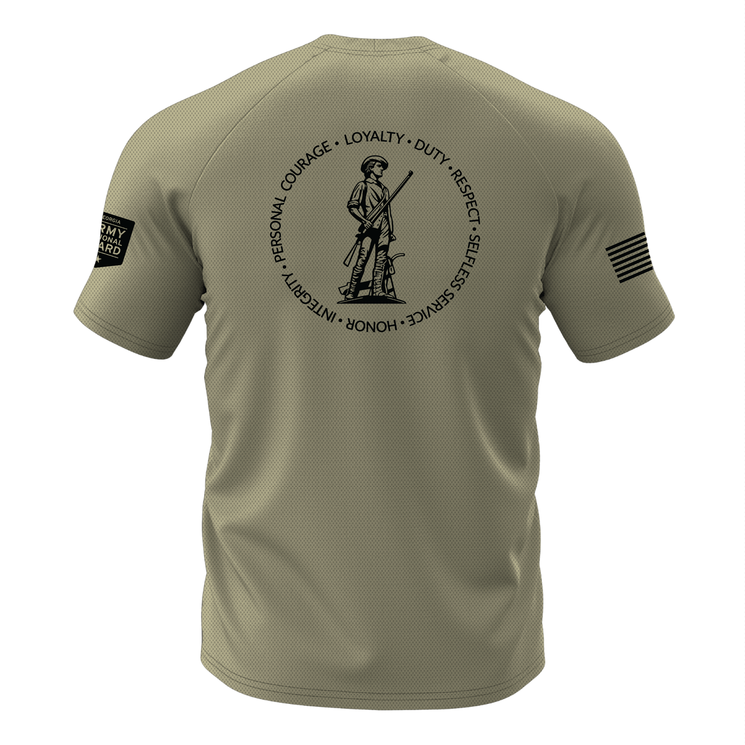 HHD 78th Troop Command  Men's Standard Performance SS Tee, Tan 499