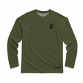 2nd Battalion, 6th Marines, Weapons Company, 81mm Platoon Gen.1 Long Range Performance Tee, Long Sleeve, OD Green