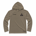 Special Operations Medicine (SOMED) SOM Gen.1 Long Range Performance Tee, Long Sleeve, Sun Hood, Tan 499