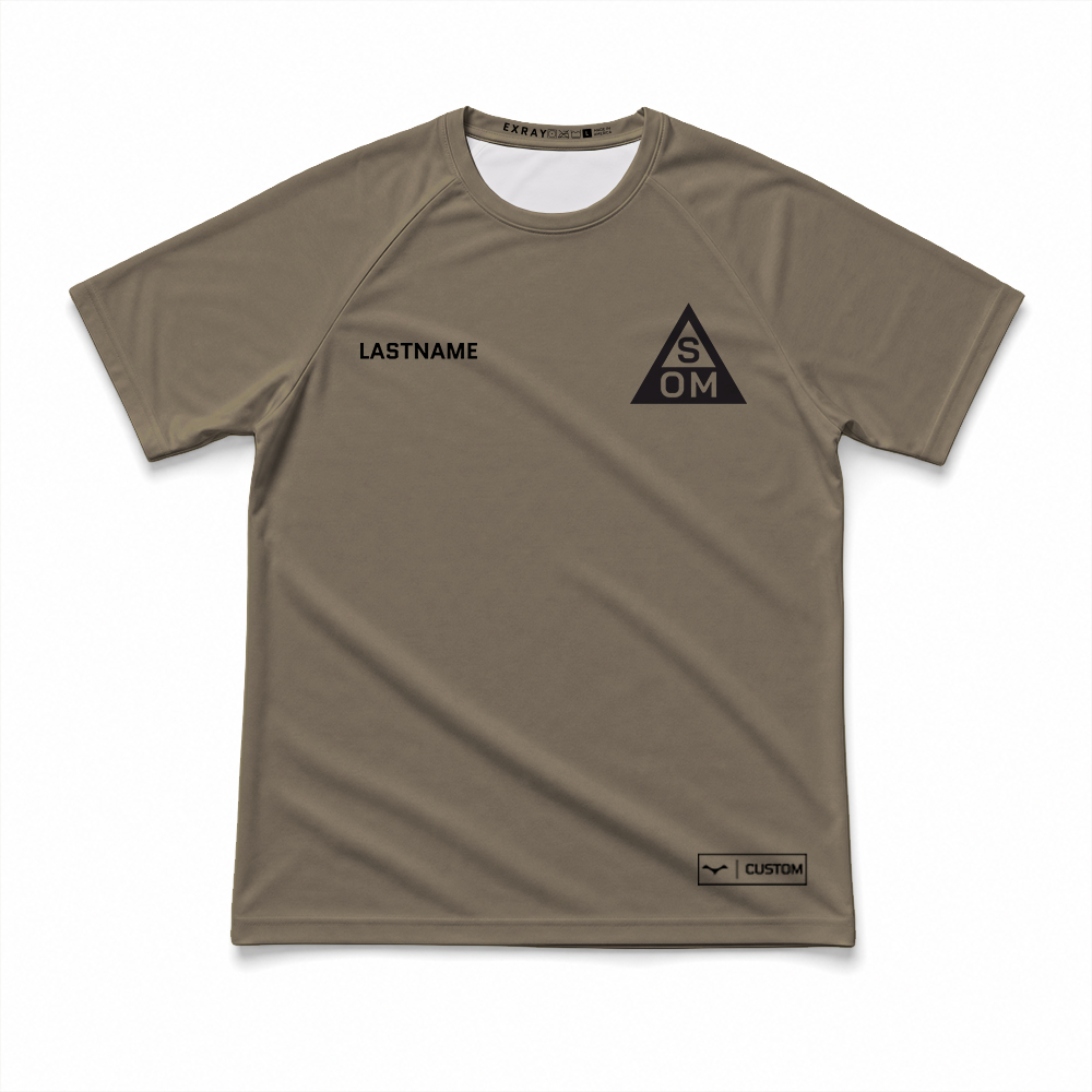 Special Operations Medicine (SOMED) SOM Gen.1 Long Range Performance Tee, Short Sleeve, Tan 499