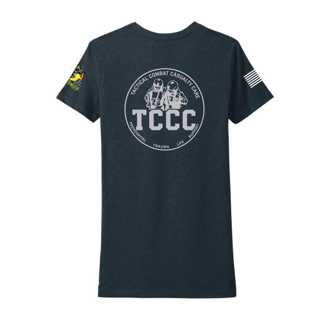 ASA Dix MSTC Student TCCC Women's CVC SS Tee (6610), Navy