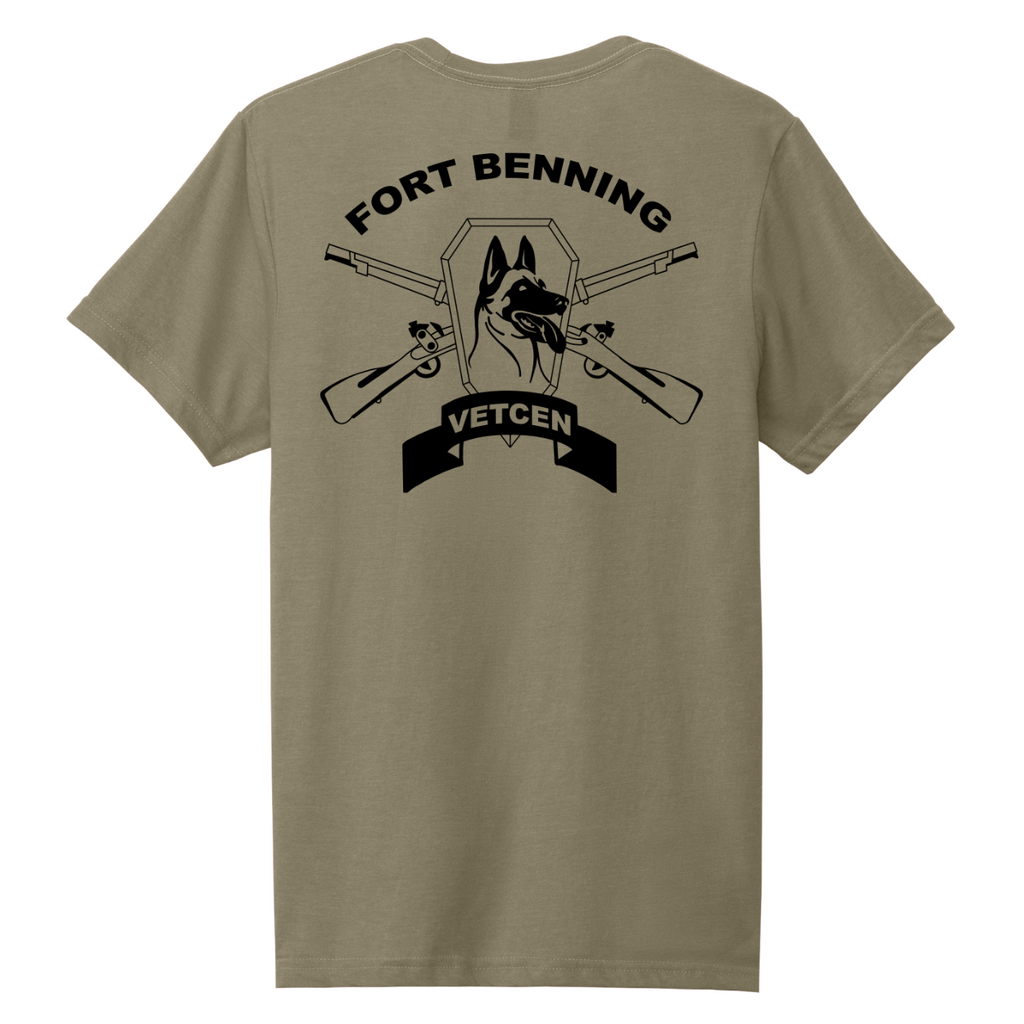 Fort Benning VETCEN  Softstyle CVC SS Tee (67000), Tan 499