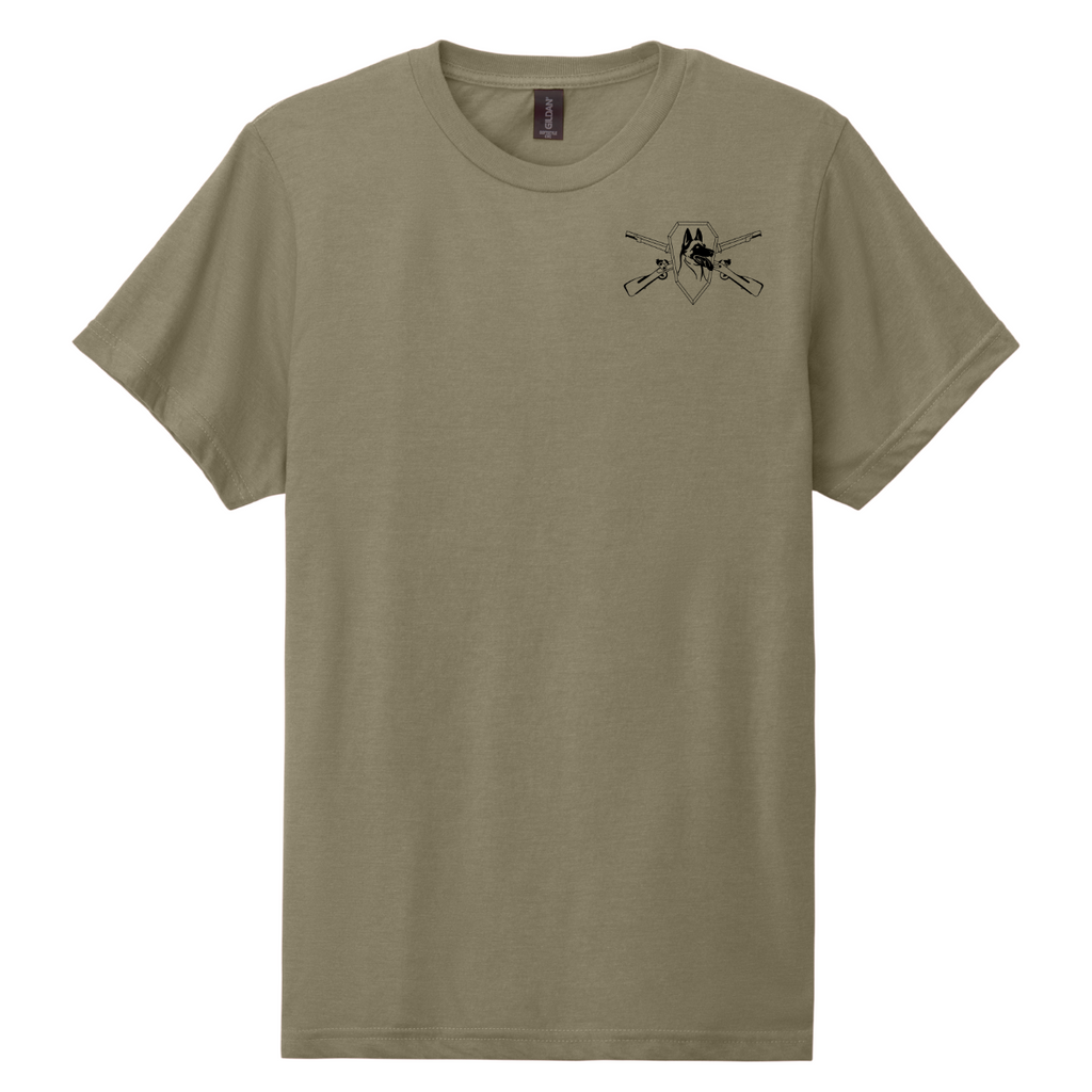Fort Benning VETCEN  Softstyle CVC SS Tee (67000), Tan 499