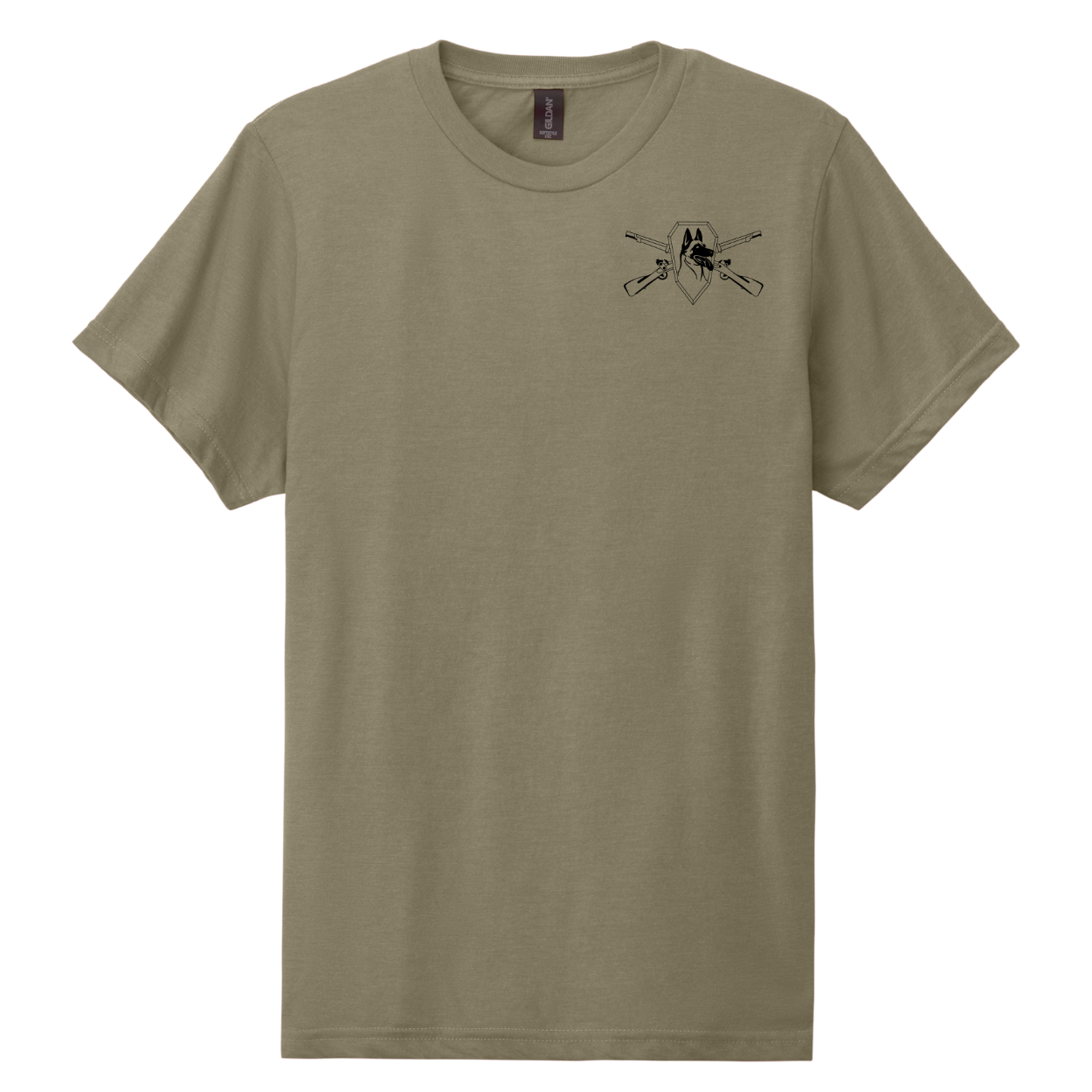 Fort Benning VETCEN  Softstyle CVC SS Tee (67000), Tan 499