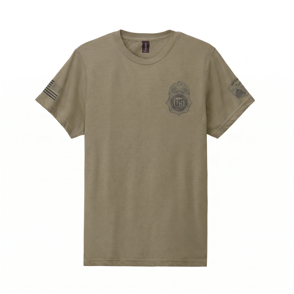 DEA Sacramento DEA Special Agent Softstyle CVC SS Tee (67000), Tan 499