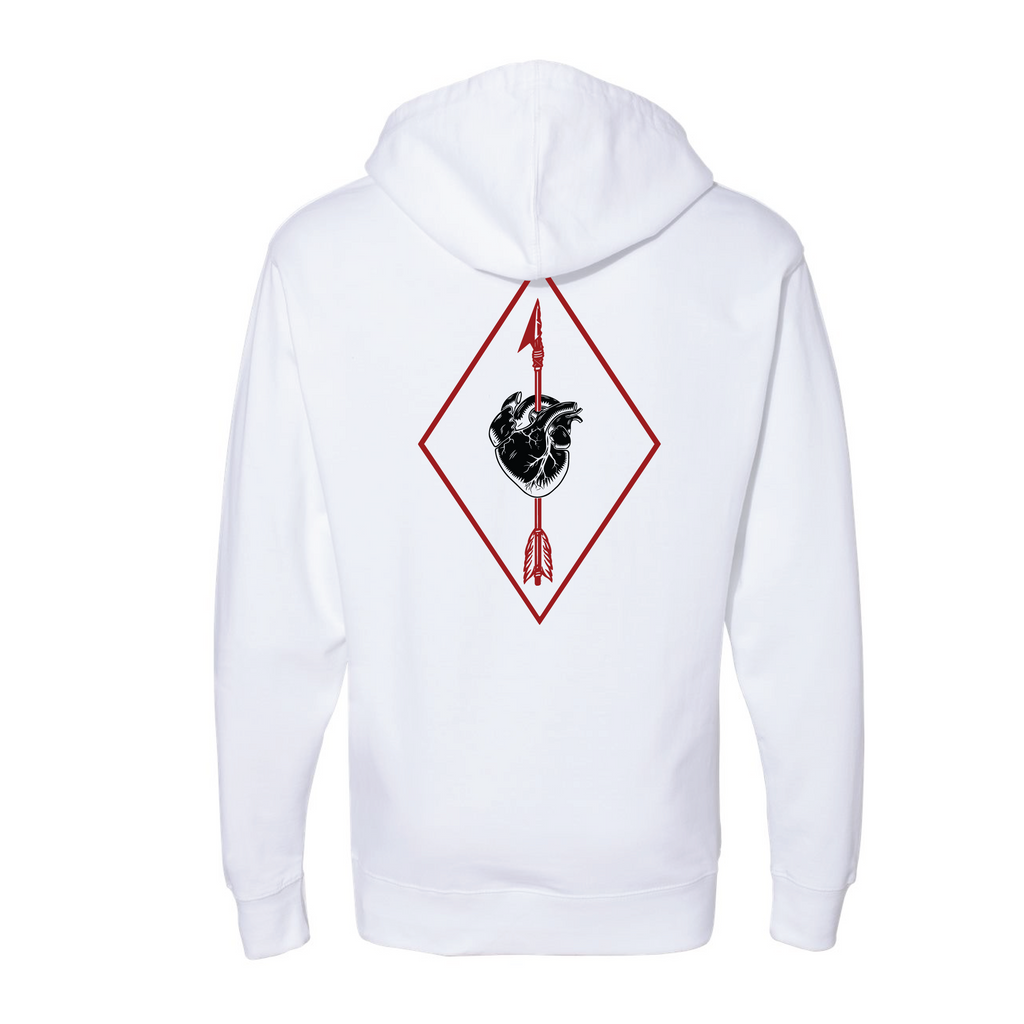 United States Secret Service - Counter Assault Team Team 1 Midweight Cotton Fleece Hoodie (SS4500), White