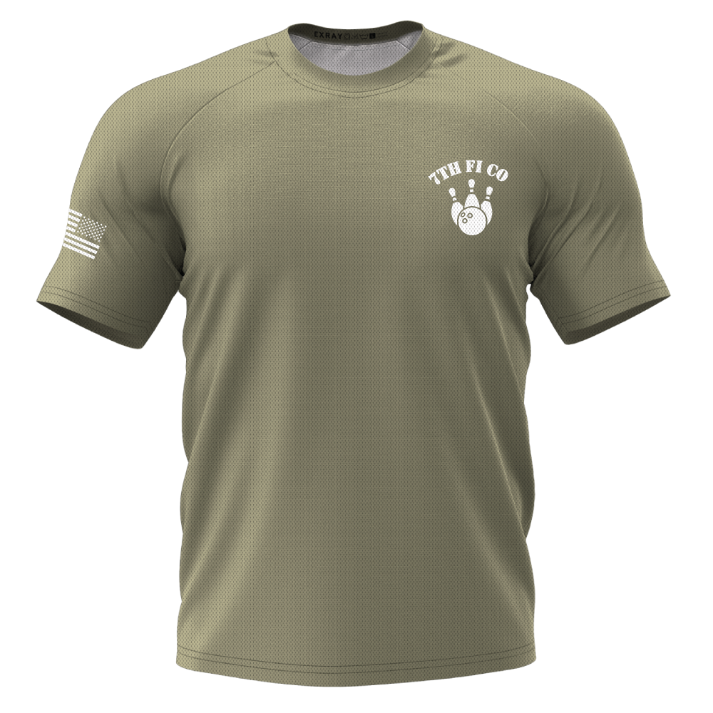 7th Finance Company  Men's Standard Performance SS Tee, Tan 499