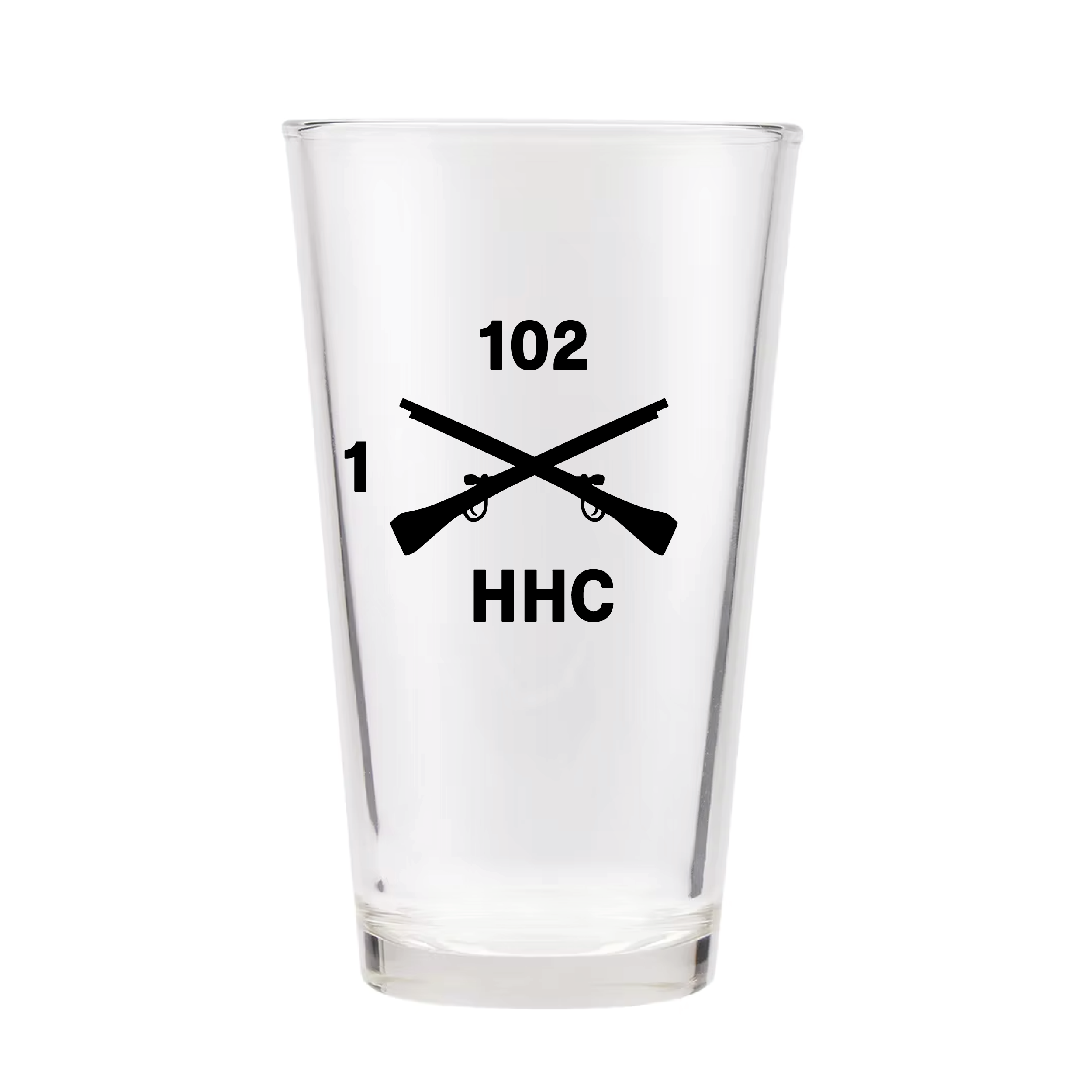 HHC 1-102D  Pint Glass, Clear
