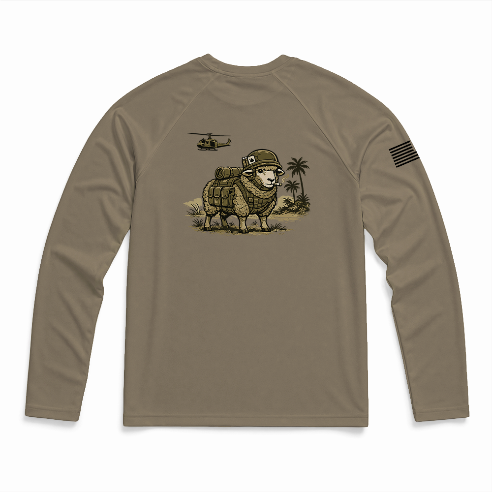 Ruck Sox Gen.1 Long Range Performance Tee, Long Sleeve, Tan 499