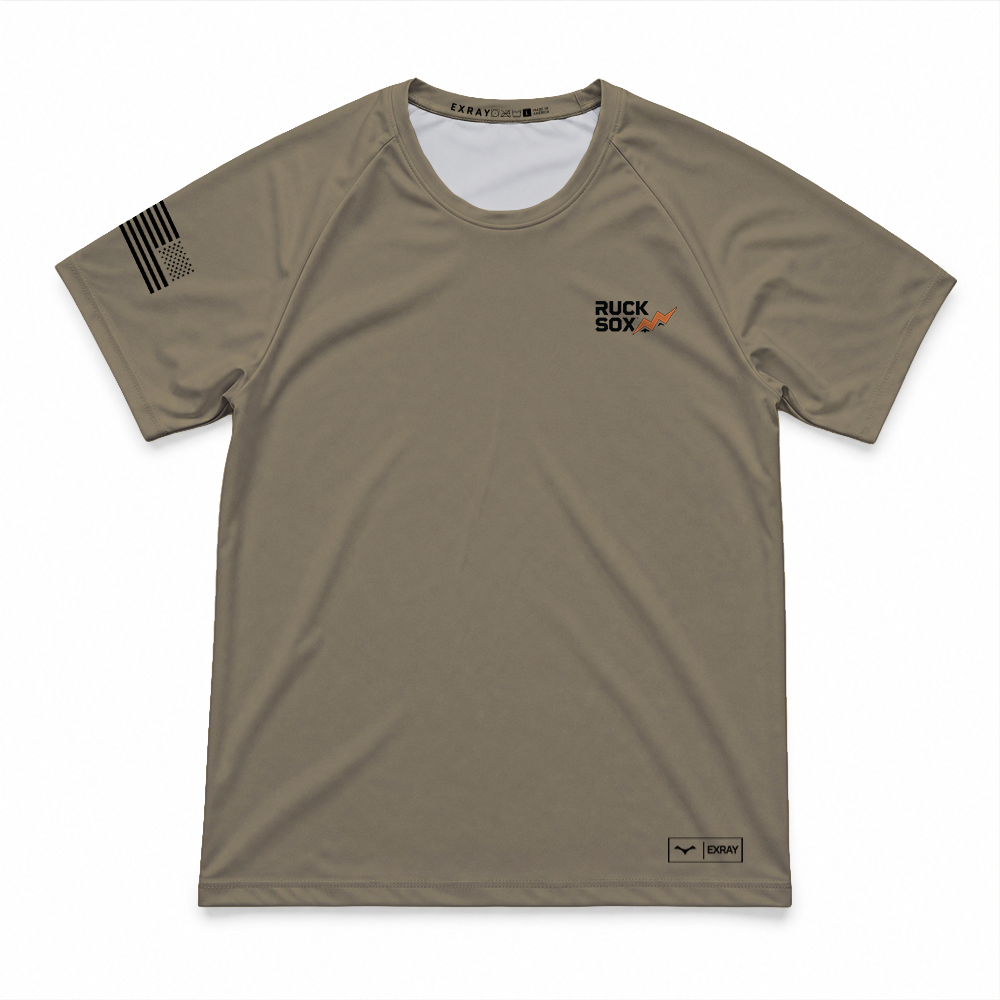 Ruck Sox Gen.1 MaxDri Performance Tee, Short Sleeve, Tan 499