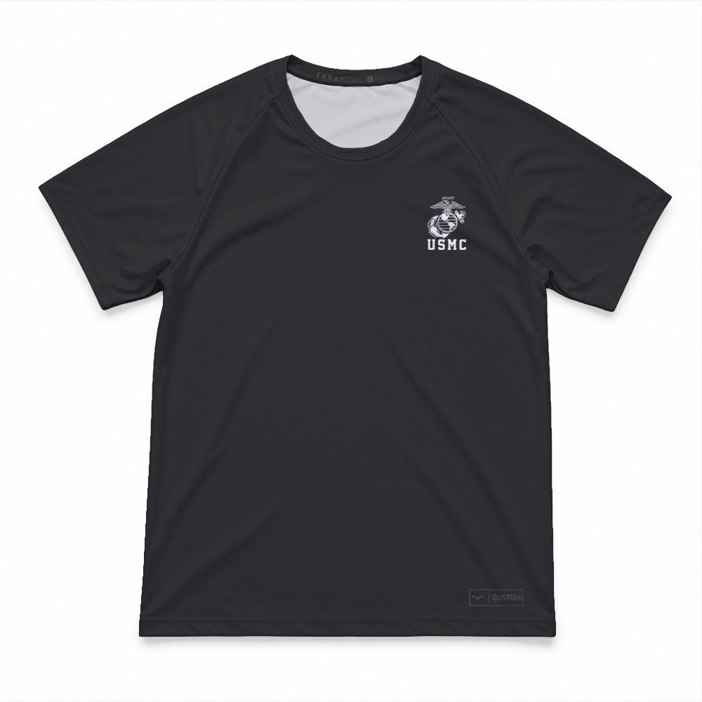2nd Battalion, 6th Marines, Weapons Company, 81mm Platoon Gen.1 MaxDri Performance Tee, Short Sleeve, Black