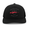 San Diego PD SWAT Sniper Logo Snapback Trucker Hat (104C), Black