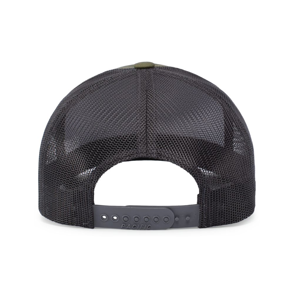 3rd Platoon, 323 Engineer Company  Snapback Trucker Hat (104C), OD Green