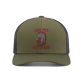 3rd Platoon, 323 Engineer Company  Snapback Trucker Hat (104C), OD Green