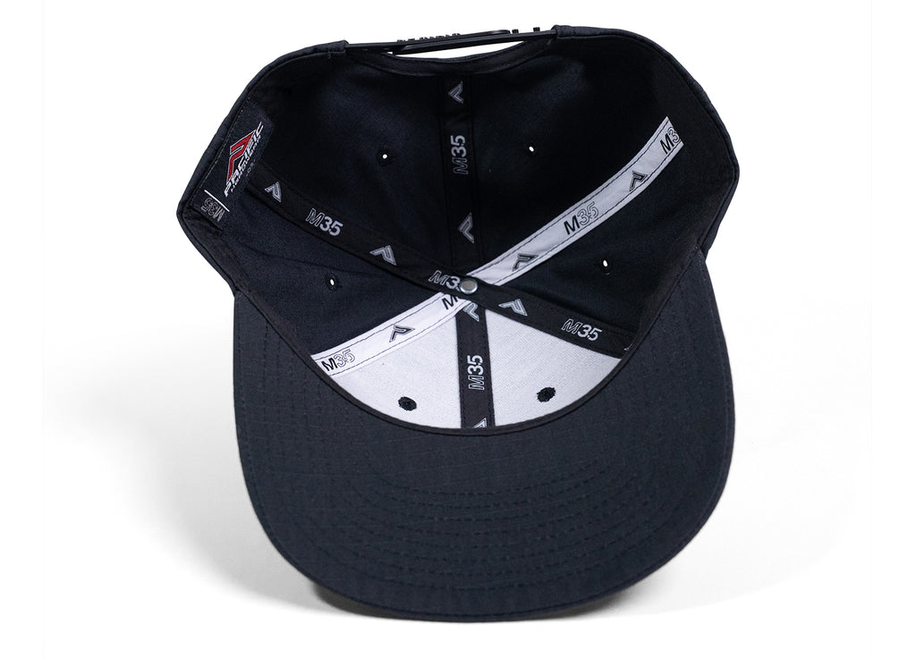 V1 Snapback Hat, Black