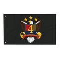 Maritime Expeditionary Security Squadron Four MSRON4 Command Wall Flag 3x5 (Horizontal), Black