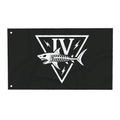 Maritime Expeditionary Security Squadron Four  Wall Flag 3x5 (Horizontal), Black