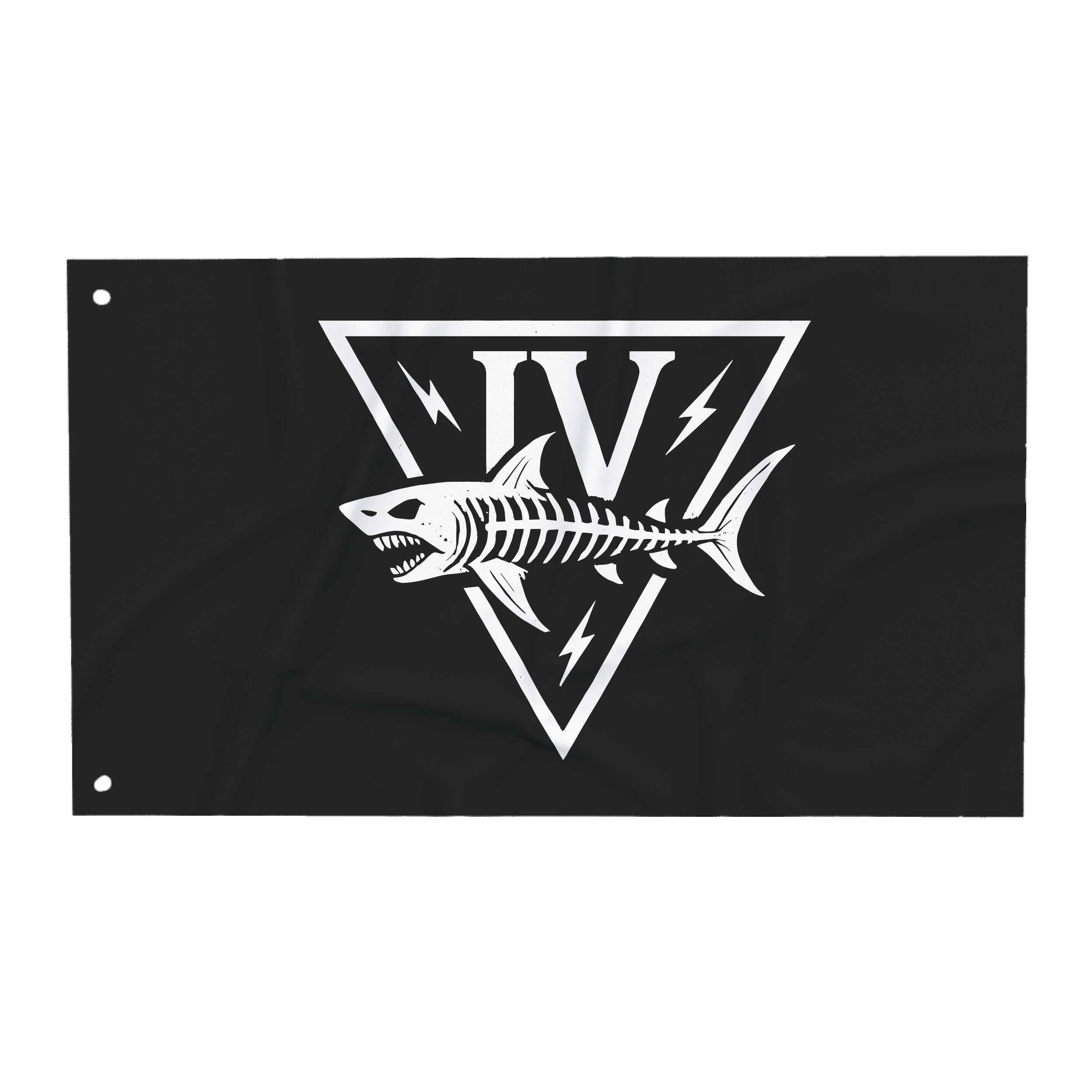 Maritime Expeditionary Security Squadron Four  Wall Flag 3x5 (Horizontal), Black