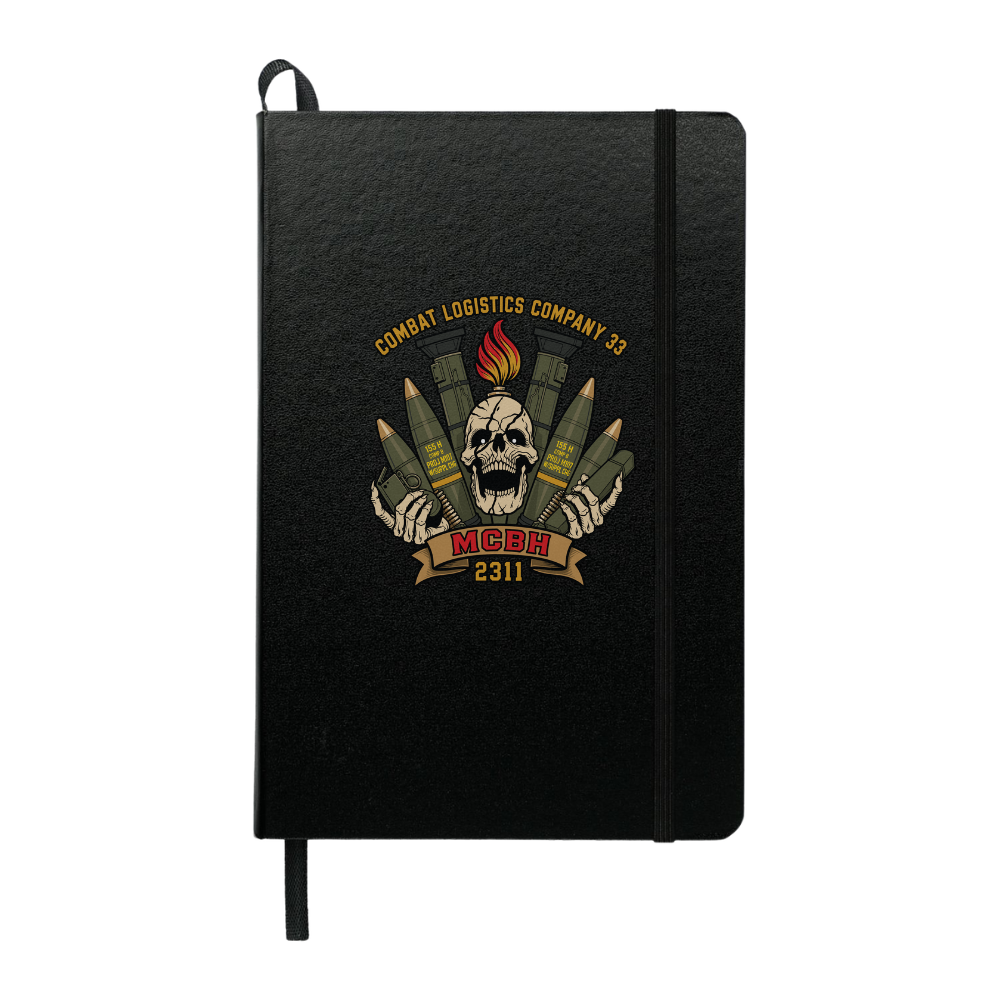 Combat Logistics Company 33 Ambassador Bound JournalBook, Black