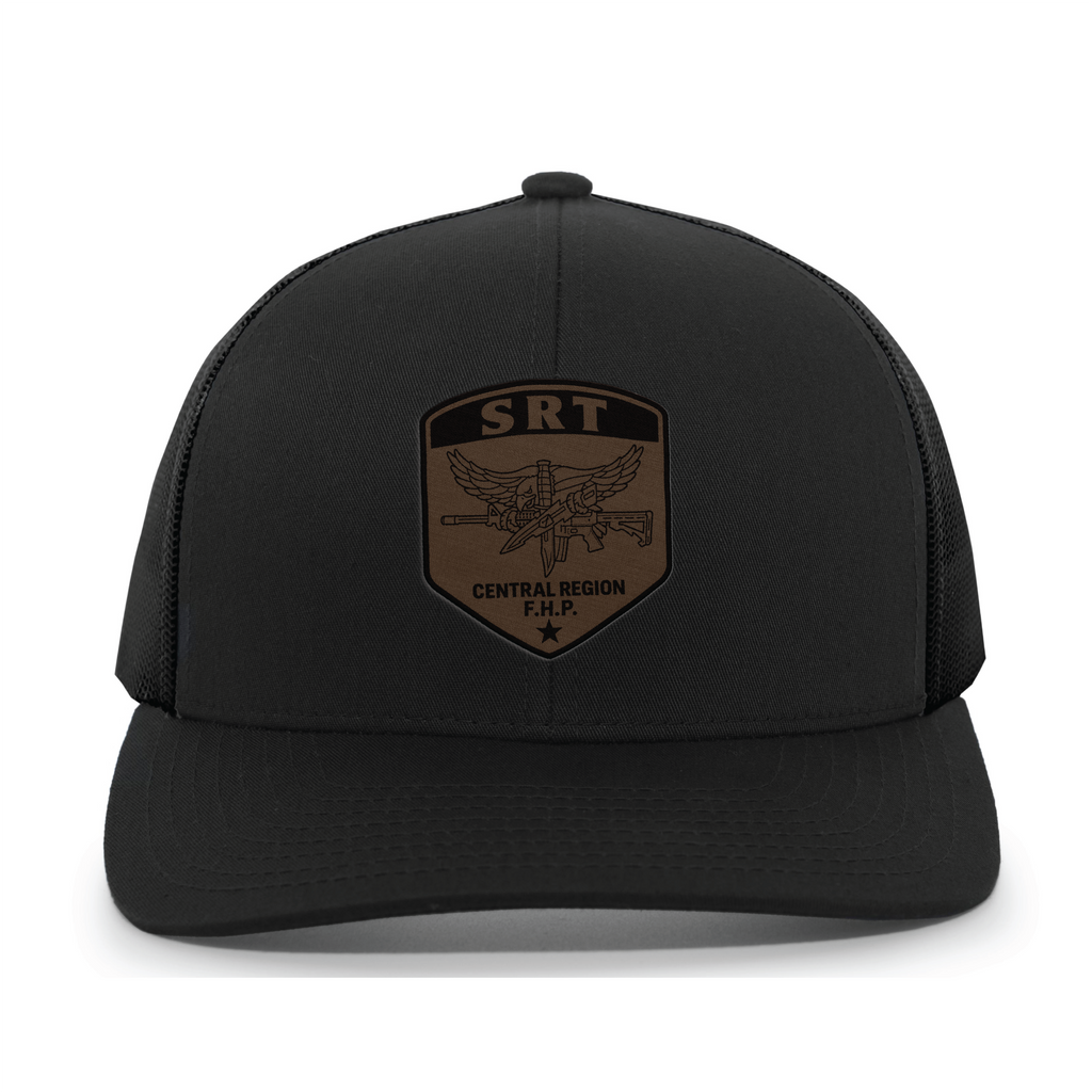 Florida Highway Patrol  Snapback Trucker Hat (104C), Black