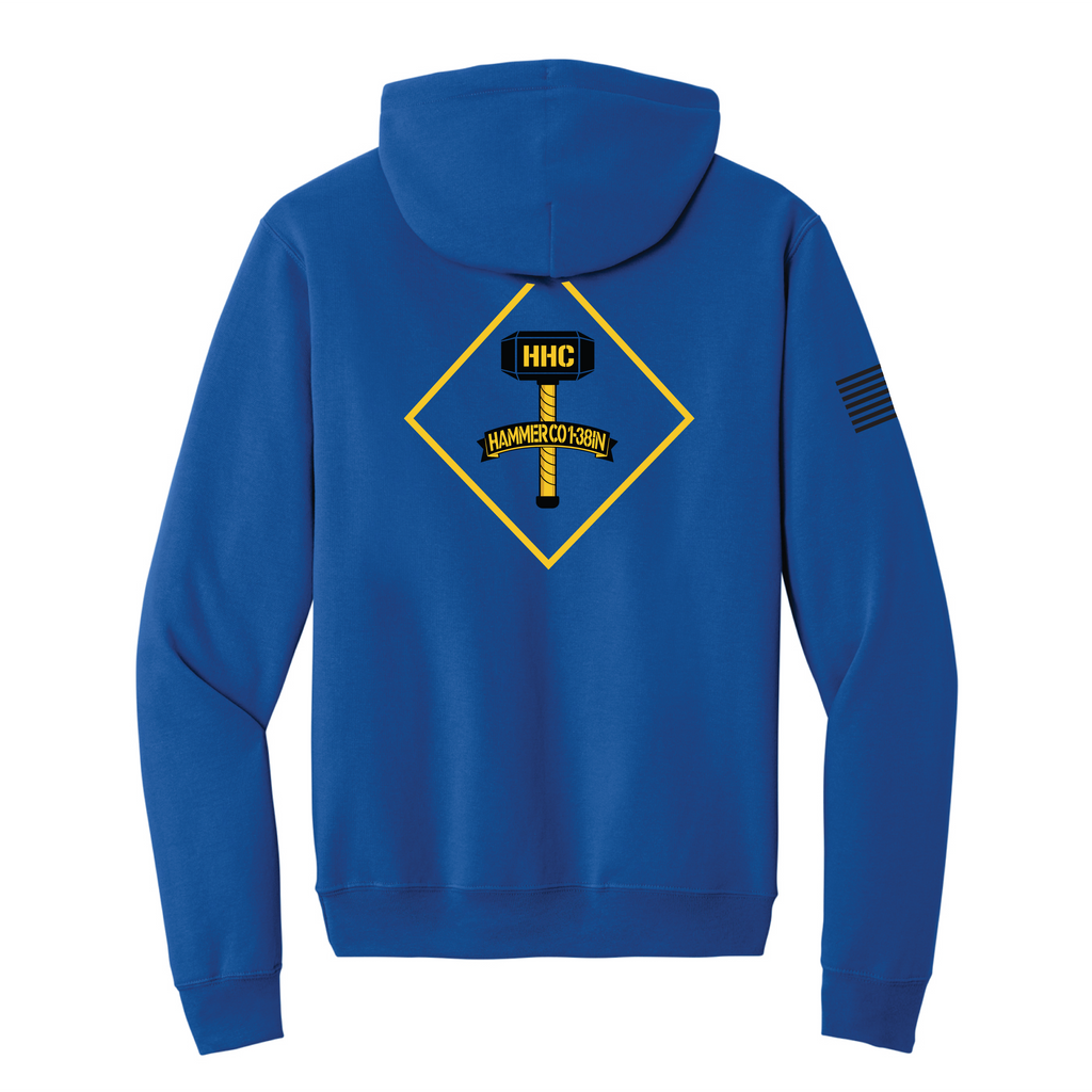 HHC, 1-38 IN  Midweight Cotton Fleece Hoodie (SS4500), Royal