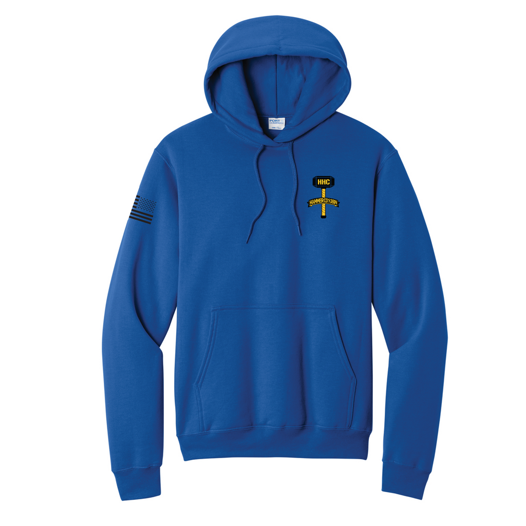 HHC, 1-38 IN  Midweight Cotton Fleece Hoodie (SS4500), Royal