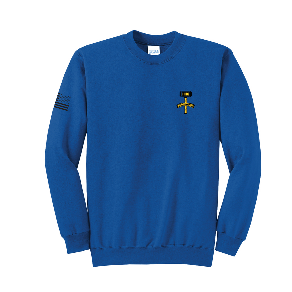 HHC, 1-38 IN  Midweight Cotton Fleece Crewneck (SS3000), Royal