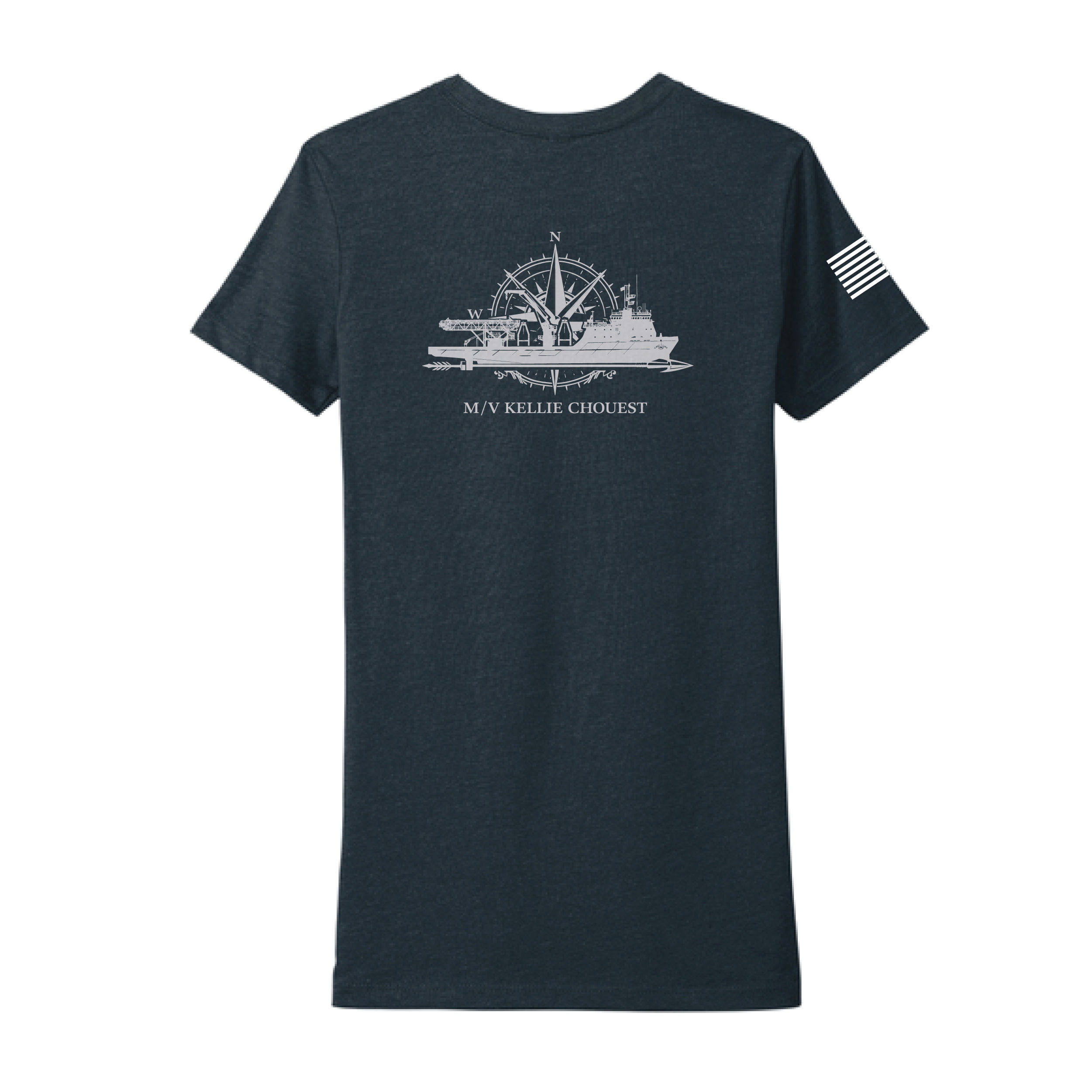 Kellie Chouest  Trident Women's CVC SS Tee (6610), Navy