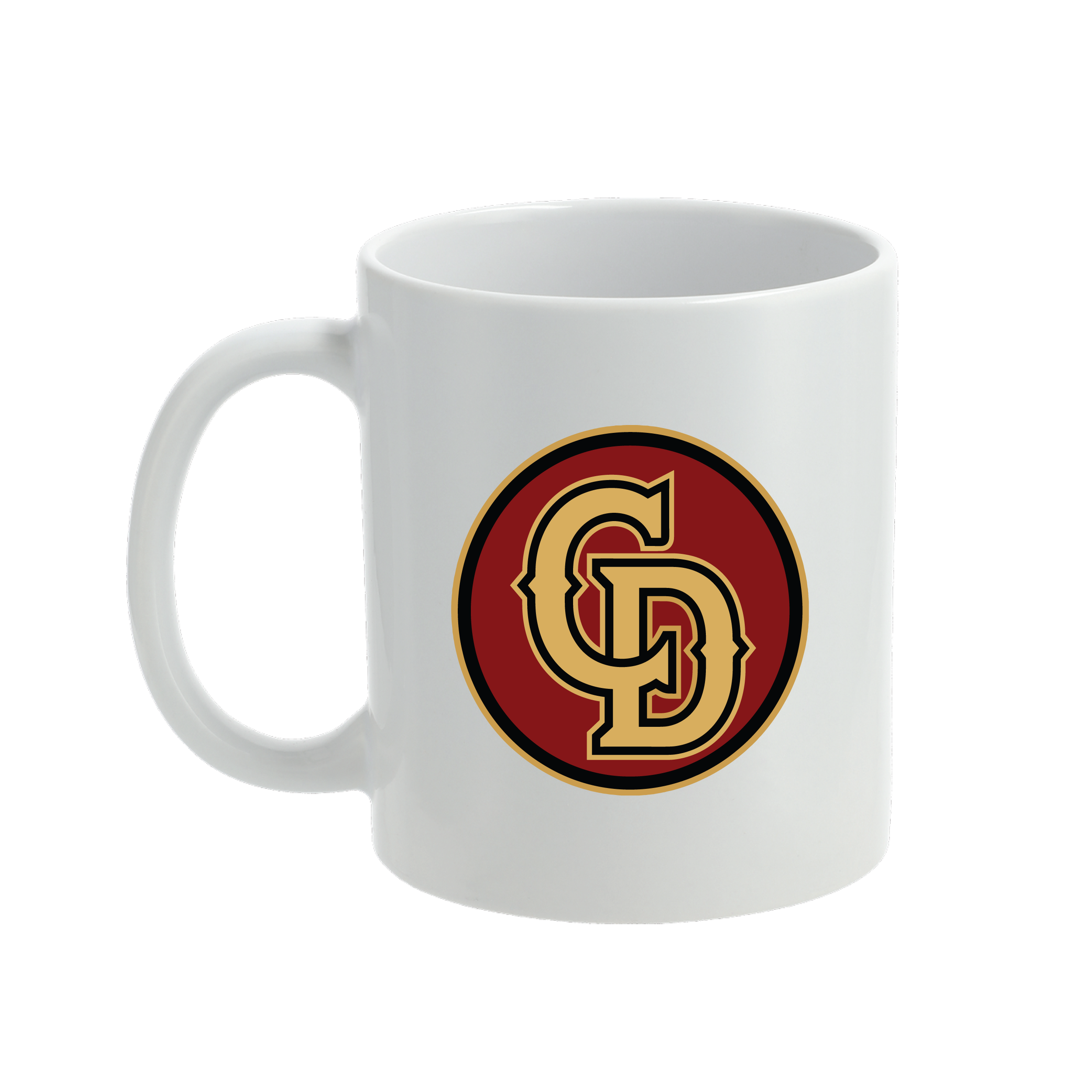 Charles Deglopper Company, 1-325 AIR CD Initials (Colored) Ceramic Coffee Mug 11oz, White