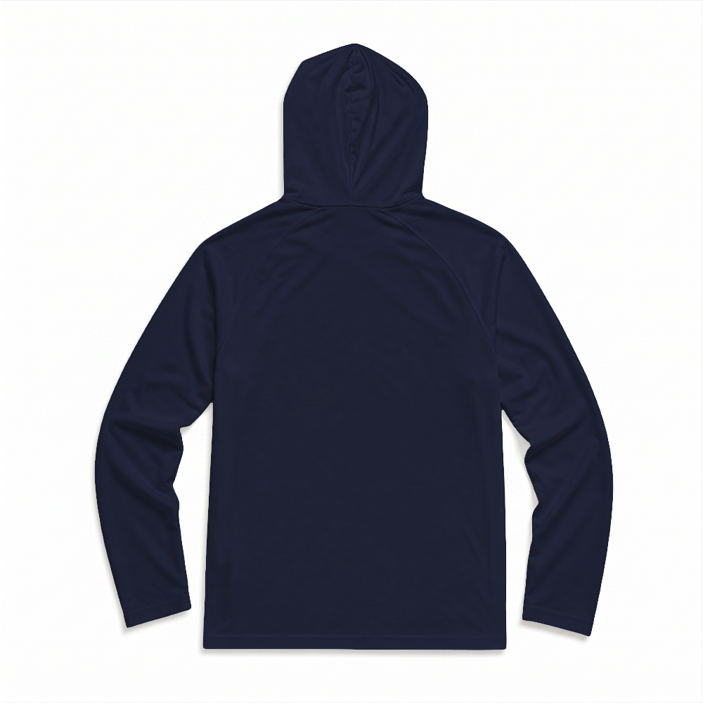 Store Bought Water Gen.1 Long Range Performance Tee, Long Sleeve, Sun Hood, Navy