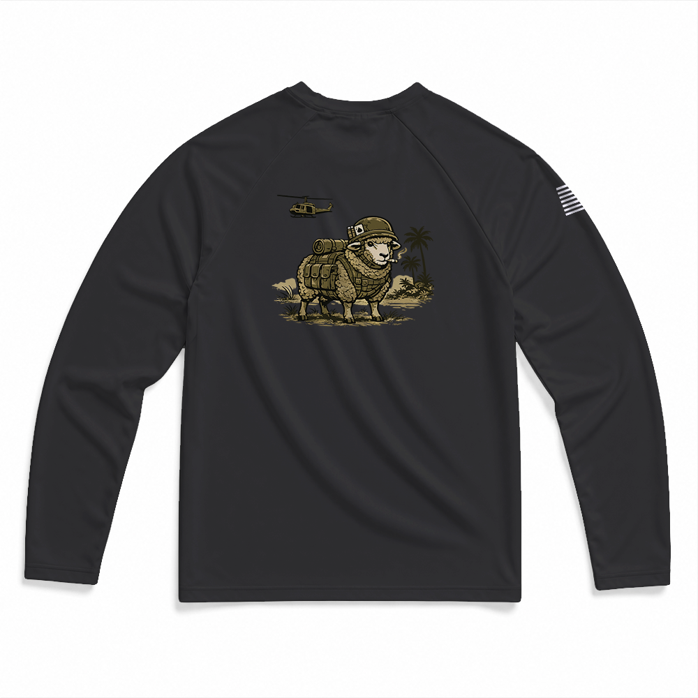 Ruck Sox Gen.1 MaxDri Performance Tee, Long Sleeve, Black