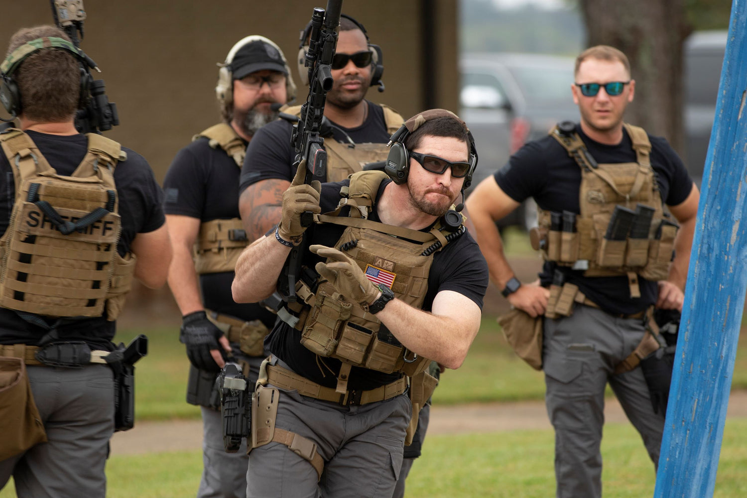 SWAT team training exercise