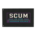 Scum Jiu Jitsu The Founders Collection Wall Flag 3x5 (Horizontal), Black