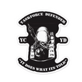 Bravo BTRY, 2-116th FA  4" White Sticker, White