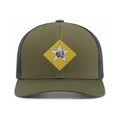 2nd Battalion 6th Marines  Snapback Trucker Hat (104C), OD Green