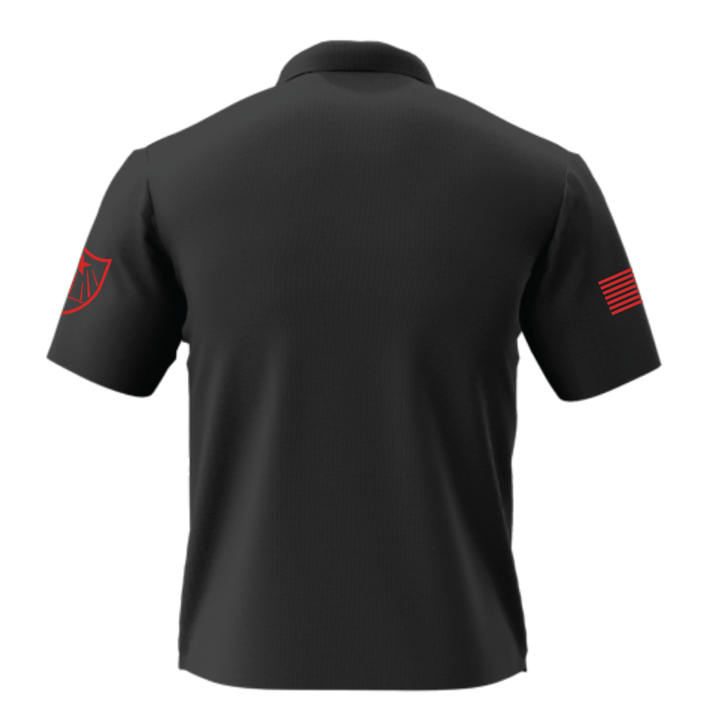 FSC 682D EN BN  Men's Standard Performance Polo, Black