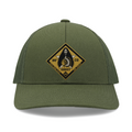 Golf Company, 2nd Battalion, 6th Marines Low-Profile Snapback Trucker Hat (P114), OD Green