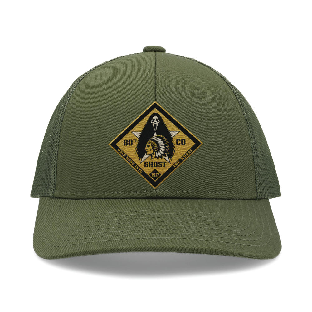 Golf Company, 2nd Battalion, 6th Marines Low-Profile Snapback Trucker Hat (P114), OD Green