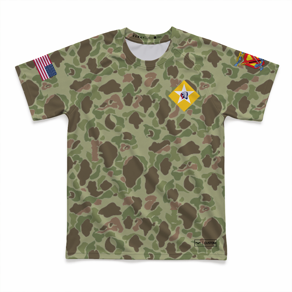 2nd Battalion 6th Marines 4th Reg Gen.1 BattlePro Performance Rashguard, Short Sleeve, Other