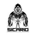 Blackheart Company, 1-504 PIR Sicario 4" White Sticker, White