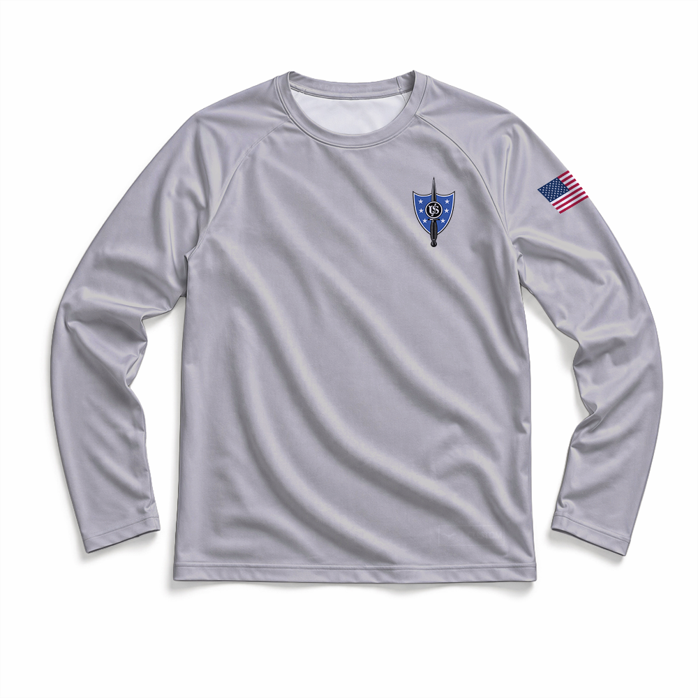 United States Secret Service - Counter Assault Team USSS CAT Gen.1 MaxDri Performance Tee, Long Sleeve, Grey