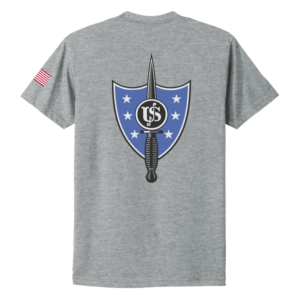 United States Secret Service - Counter Assault Team USSS CAT Unisex CVC SS Tee (6210), Grey