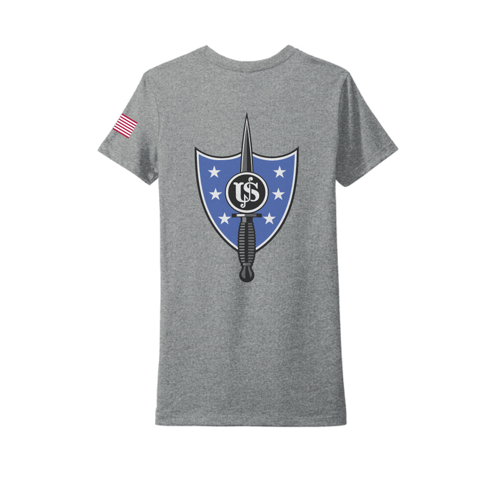 United States Secret Service - Counter Assault Team USSS CAT Women's CVC SS Tee (6610), Grey