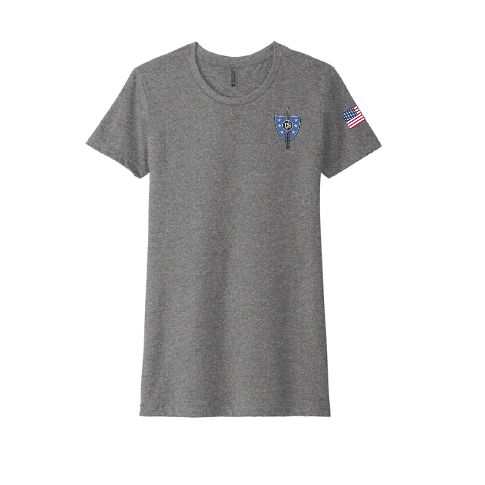 United States Secret Service - Counter Assault Team USSS CAT Women's CVC SS Tee (6610), Grey
