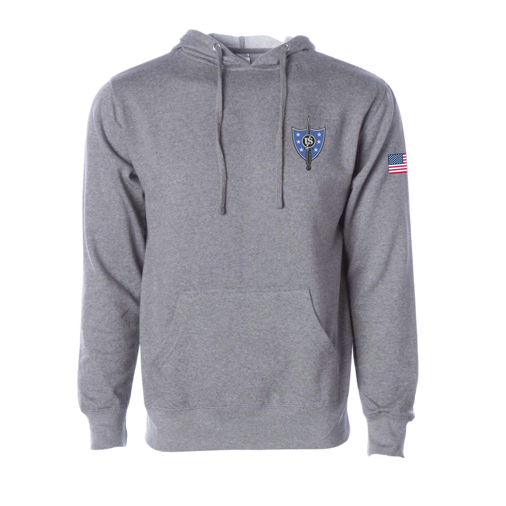 United States Secret Service - Counter Assault Team USSS CAT Midweight Cotton Fleece Hoodie (SS4500), Grey