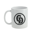 Charles Deglopper Company, 1-325 AIR CD Initials (No Color) Ceramic Coffee Mug 11oz, White