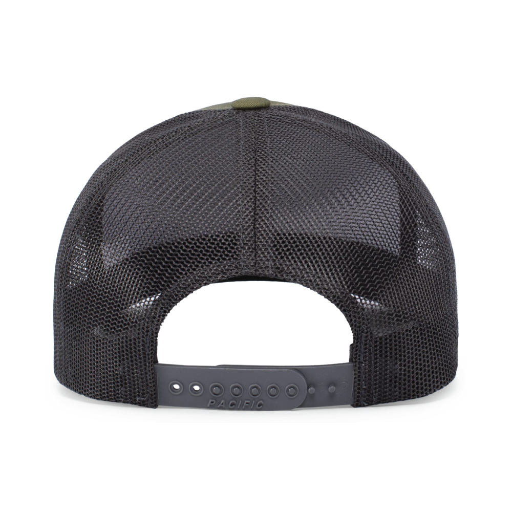 San Diego PD SWAT  Snapback Trucker Hat (104C), OD Green